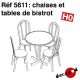 Chaises et tables de bistrot [HO]