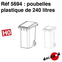 Poubelles plastique de 240 l [HO]