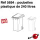 Poubelles plastique de 240 l [HO]