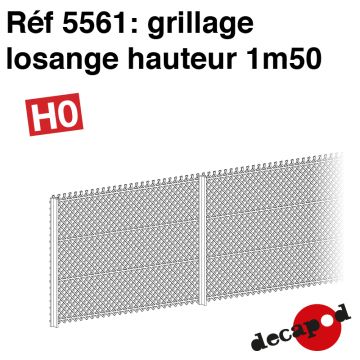 Grillage losange hauteur 1m50 [HO]