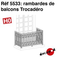 Rambardes de balcons Trocadéro [HO]