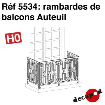 Rambardes de balcons Auteuil [HO]