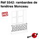 Rambardes de fenêtres Monceau [HO]