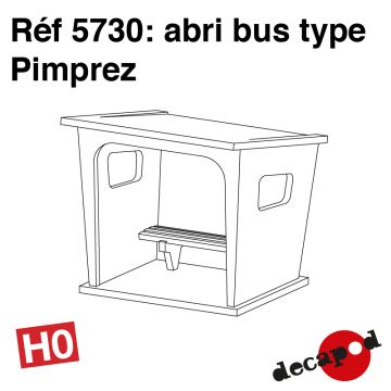 Abri bus type Pimprez [HO]
