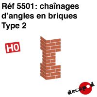 Chaînages d'angles en briques type 2 [HO]