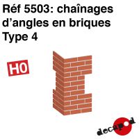 Chaînages d'angles en briques type 4 [HO]