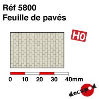 Feuille de pavés [HO]