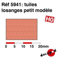 Plaque de tuiles losanges petit modèle [HO]