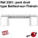 Pont droit type Bailleul-sur-Thérain [HO]