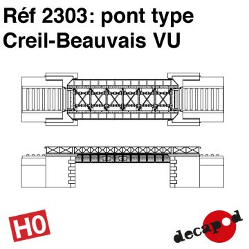 Pont simple voie type Creil-Beauvais [HO]