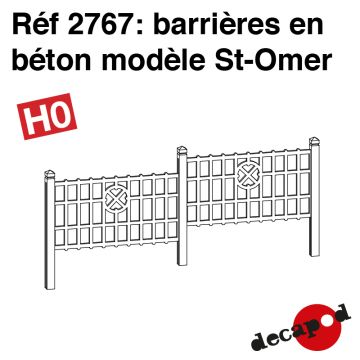 Barrières en béton modèle St-Omer [HO]