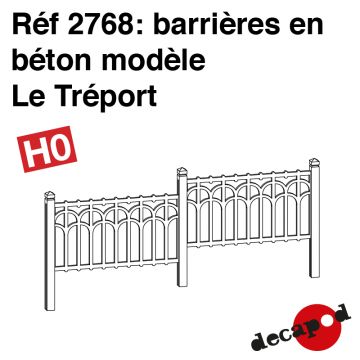 Barrières en béton modèle Le Tréport [HO]