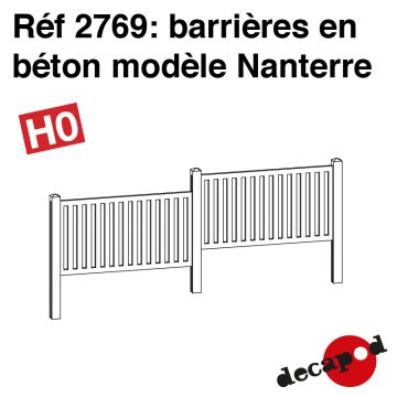 Barrières en béton modèle Nanterre [HO]