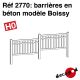 Barrières en béton modèle Boissy [HO]