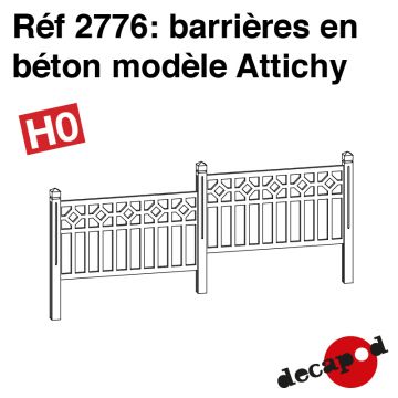 Barrières en béton modèle Attichy [HO]