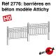 Barrières en béton modèle Attichy [HO]