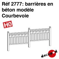Barrières en béton modèle Courbevoie [HO]