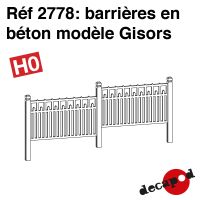 Barrières en béton modèle Gisors [HO]