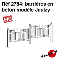 Barrières en béton modèle Jaulzy [HO]