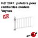 Potelets pour rambardes modèle Veynes [HO]