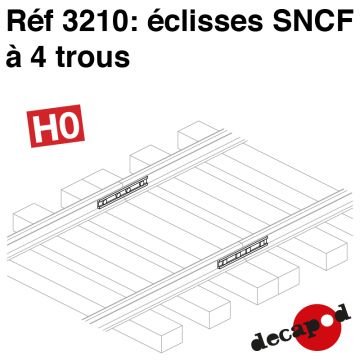 Éclisses SNCF à 4 trous [HO]