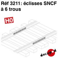 Éclisses SNCF à 6 trous [HO]