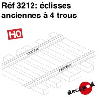 Éclisses anciennes à 4 trous [HO]