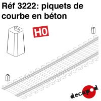 Piquets de courbe en béton [HO]