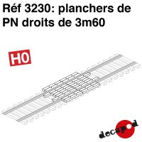 Planchers de PN droits de 3m60 [HO]