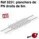 Planchers de PN droits de 6m [HO]