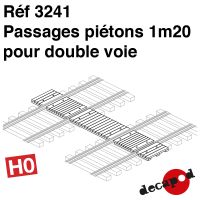 Passages piétons 1m20 pour double voie [HO]