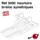 Heurtoirs bi-bloc symétriques [HO]