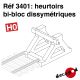 Heurtoirs bi-bloc dissymétriques [HO]