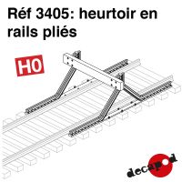 Heurtoir en rails pliés [HO]