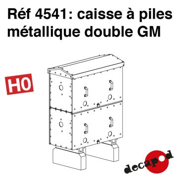 Caisse à piles métallique double GM [HO]