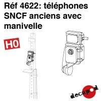 Téléphones SNCF anciens avec manivelle [HO]