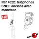 Téléphones SNCF anciens avec manivelle [HO]