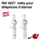 Mâts pour téléphone d'alarme [HO]