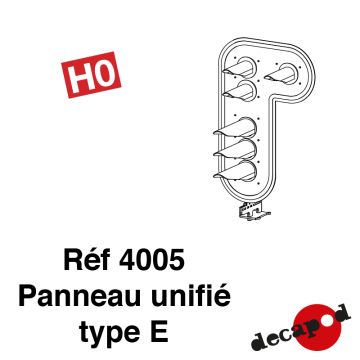 Panneau unifié type E [HO]