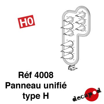 Panneau unifié type H [HO]