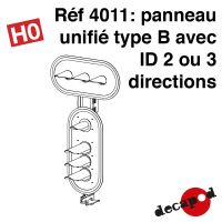 Panneau unifié type B avec ID 2 ou 3 directions [HO]