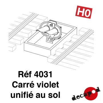 Carré violet unifié au sol [HO]