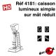 Caisson lumineux simple sur mât réduit [HO]