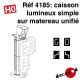 Caisson lumineux simple sur mâtereau unifié [HO]