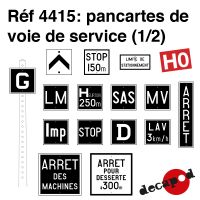 Pancartes de voie de service [HO]