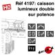 Caisson lumineux double sur potence [HO]