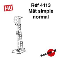 Mât simple normal [HO]