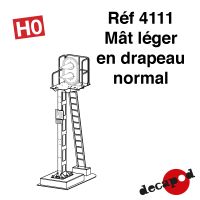 Mât léger en drapeau normal [HO]