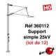 Supports simples 25kV (lot de 12) [HO]