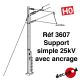 Support simple 25kV avec ancrage [HO]